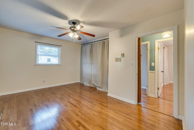 3513 Crest Rd, Kingsport, TN 37664 - unfurnished bedroom featuring light wood-type flooring and a ceiling fan