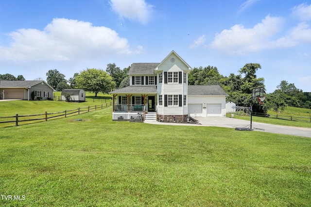 563 Old Jonesboro Rd, Bristol, TN 37620 - view of front of house featuring covered porch, driveway, a shingled roof, and an attached garage