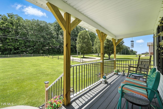 563 Old Jonesboro Rd, Bristol, TN 37620 - wooden porch featuring view of wooded area