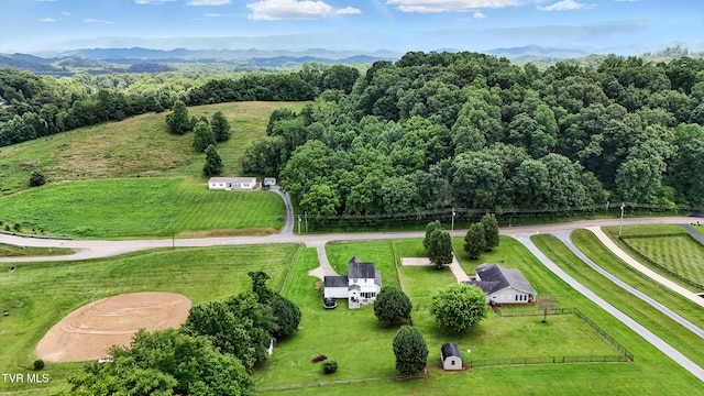 563 Old Jonesboro Rd, Bristol, TN 37620 - overview of rural landscape with a mountainous background