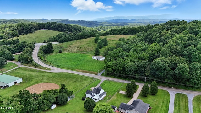 563 Old Jonesboro Rd, Bristol, TN 37620 - aerial view of sparsely populated area featuring mountains