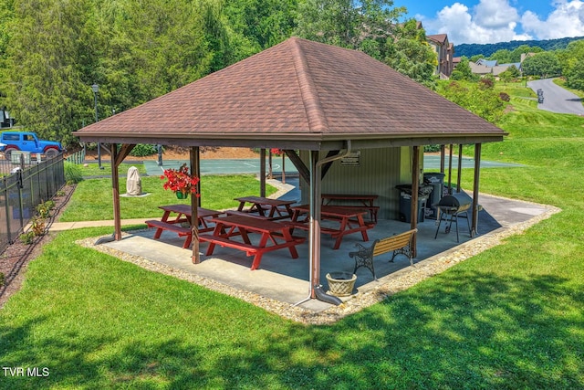 223 Willowbend Ct, Kingsport, TN 37660 - view of patio / terrace featuring a gazebo