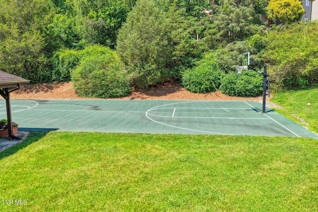 223 Willowbend Ct, Kingsport, TN 37660 - view of basketball court featuring community basketball court and a lawn