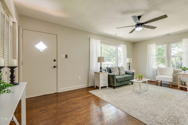 203 Hickory Rd, Bristol, TN 37620 - living area with ceiling fan and wood finished floors