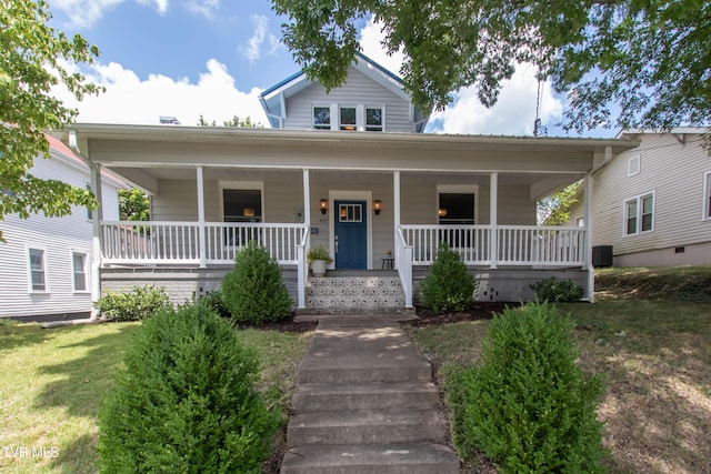 917 Pennsylvania Ave, Bristol, TN 37620 - view of front of home featuring covered porch and a front yard