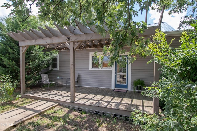 917 Pennsylvania Ave, Bristol, TN 37620 - deck featuring a pergola