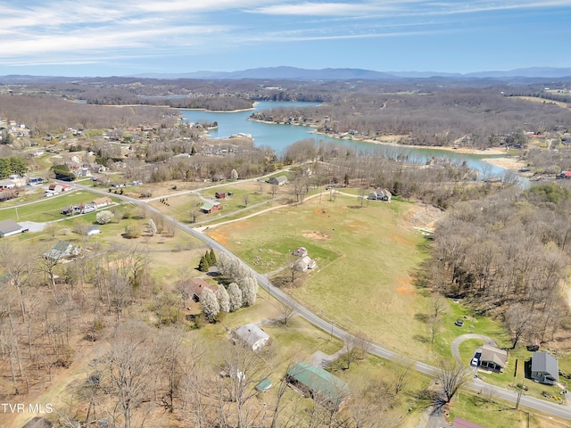473 Oak Grove Rd, Gray, TN 37615 - aerial overview of property's location featuring a water and mountain view