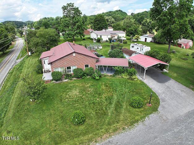 8087 Baptist Valley Rd, North Tazewell, VA 24630 - aerial view of property and surrounding area
