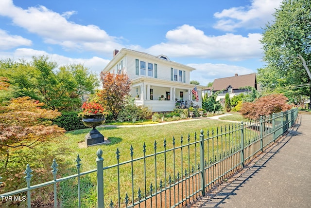 201 W Wanola Ave, Kingsport, TN 37660 - american foursquare style home featuring a chimney