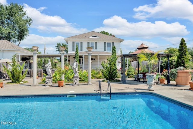 201 W Wanola Ave, Kingsport, TN 37660 - view of pool featuring a gazebo and a patio