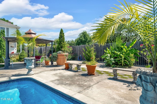 201 W Wanola Ave, Kingsport, TN 37660 - view of pool featuring a gazebo, a patio, and a fenced backyard