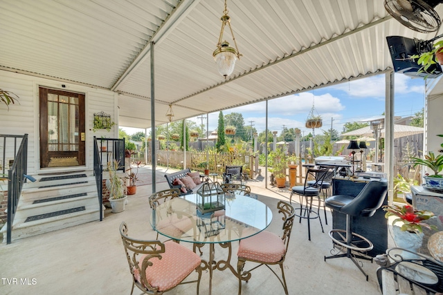 201 W Wanola Ave, Kingsport, TN 37660 - view of patio with outdoor dining area