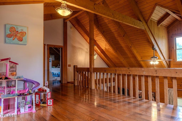 332 Undertaker Blvd, Clintwood, VA 24228 - bonus room with wooden ceiling, hardwood / wood-style floors, and a ceiling fan