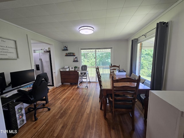 1358 Bristol Hwy, Elizabethton, TN 37643 - office space with ornamental molding and dark wood-type flooring