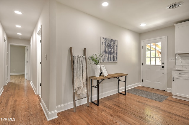 1091 Long Crescent Dr, Bristol, VA 24201 - entryway featuring light wood finished floors and recessed lighting