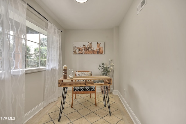1091 Long Crescent Dr, Bristol, VA 24201 - office area with light wood-style floors and baseboards