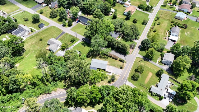 1091 Long Crescent Dr, Bristol, VA 24201 - aerial view of property and surrounding area with nearby suburban area
