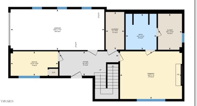 1091 Long Crescent Dr, Bristol, VA 24201 - view of home floor plan