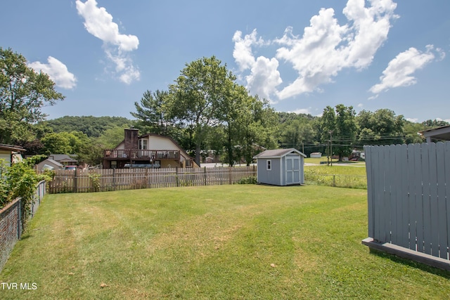 184 Center St, Bristol, VA 24201 - fenced backyard with a storage unit