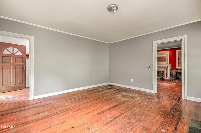 301 Keenburg Rd, Bluff City, TN 37618 - empty room featuring hardwood / wood-style floors and crown molding