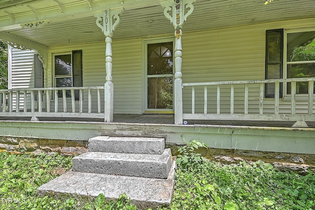301 Keenburg Rd, Bluff City, TN 37618 - entrance to property with a porch