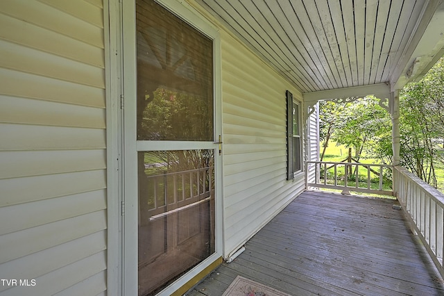 301 Keenburg Rd, Bluff City, TN 37618 - view of wooden porch