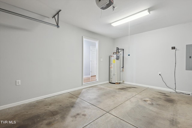 1824 King College Rd Unit E1, Bristol, TN 37620 - garage with water heater, electric panel, and a garage door opener