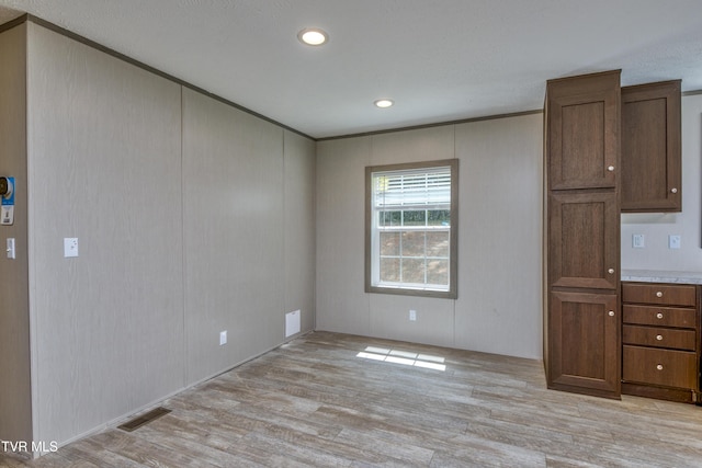 8492 Reedy Creek Rd, Bristol, VA 24202 - unfurnished dining area with light wood-type flooring and recessed lighting