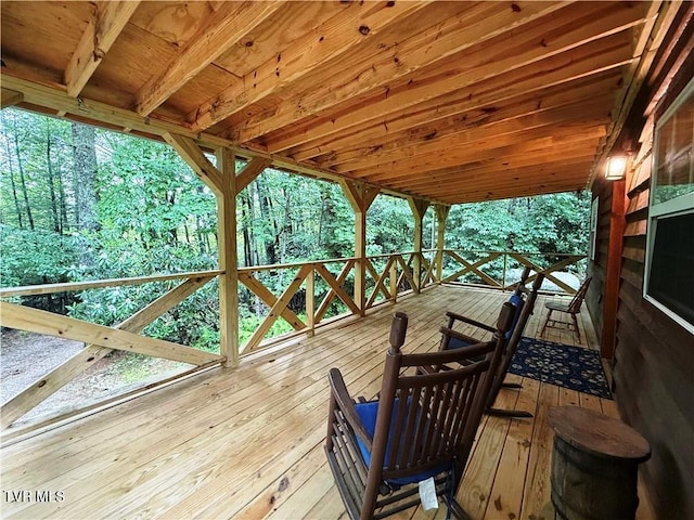 912 Hawkins Rd, Laurel Bloomery, TN 37680 - view of wooden deck