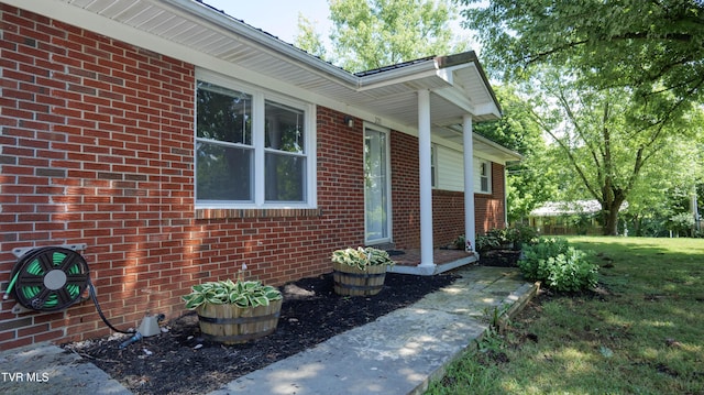 221 Timber Ridge Rd, Jonesborough, TN 37659 - view of exterior entry with brick siding