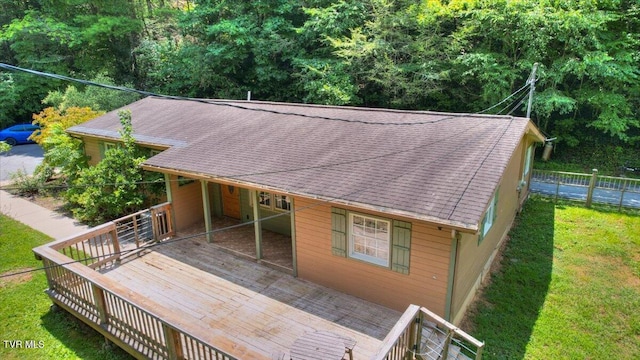 542 Sigman Hollow Rd, Bluff City, TN 37618 - view of wooden deck