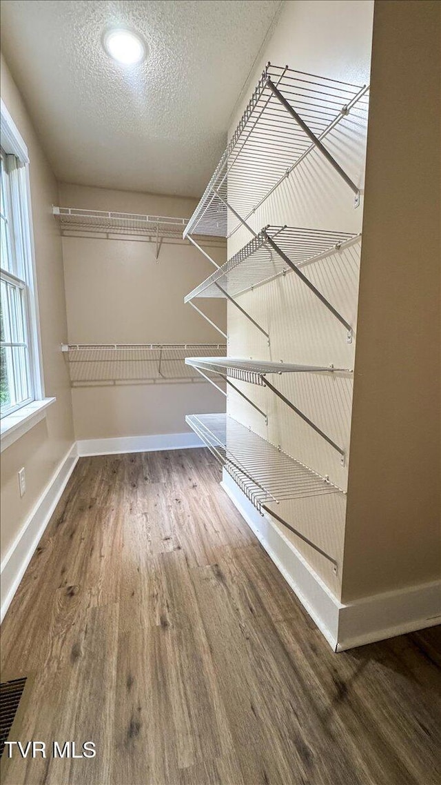 542 Sigman Hollow Rd, Bluff City, TN 37618 - spacious closet with wood finished floors