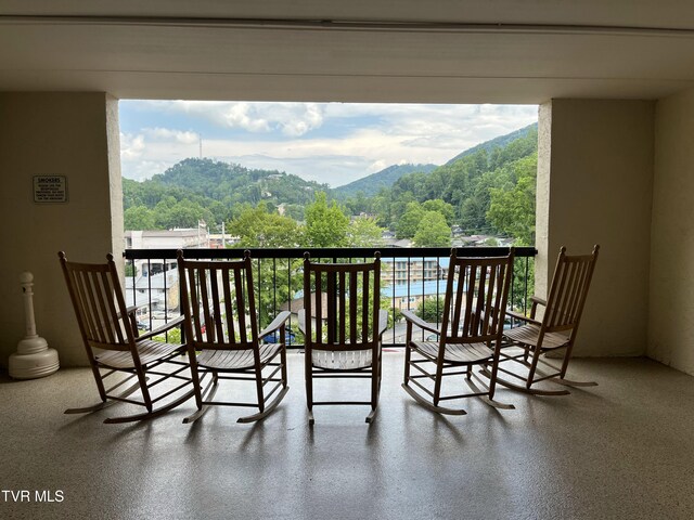 102 Baskins Creek Byp Unit 209, Gatlinburg, TN 37738 - balcony with a mountain view