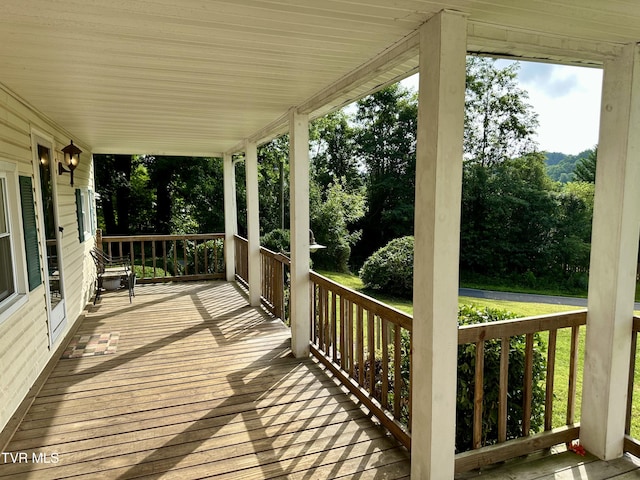 1277 Old Jonesboro Rd, Bristol, TN 37620 - porch with view of scattered trees