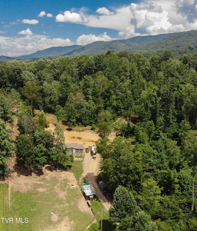 22720 Twin Oaks Rd, Abingdon, VA 24211 - bird's eye view of a heavily wooded area and a mountainous background