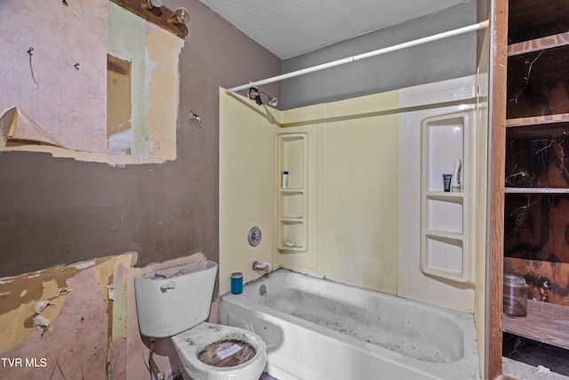 285 Vanover Ln, Jacksboro, TN 37757 - full bathroom featuring shower / bath combination and a textured ceiling