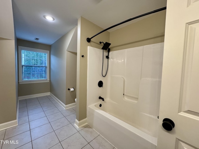 220 Cedar Creek Rd Unit 1, Johnson City, TN 37615 - full bathroom featuring tile patterned floors,  shower combination, and recessed lighting