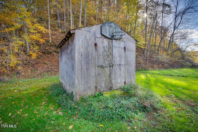 3961 Canton Rd, Blackwater, VA 24221 - view of shed featuring a view of trees