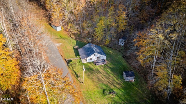 3961 Canton Rd, Blackwater, VA 24221 - view from above of property with a heavily wooded area