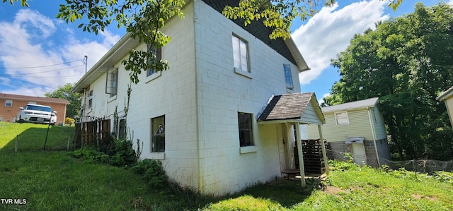 159 Millard St, Bristol, VA 24201 - view of side of home featuring concrete block siding