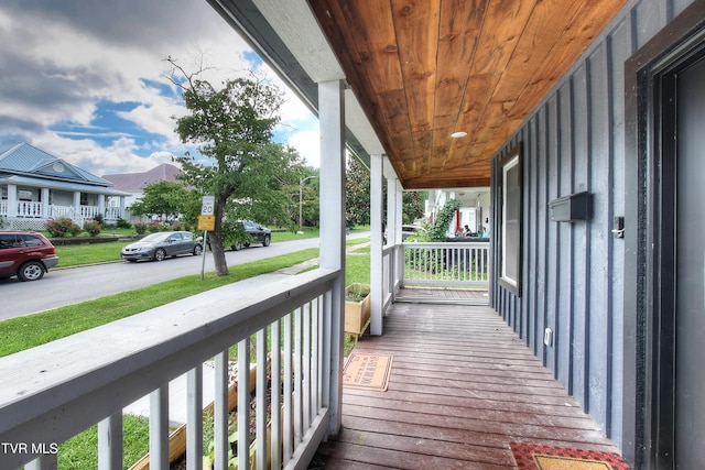216 3rd St, Erwin, TN 37650 - view of wooden porch