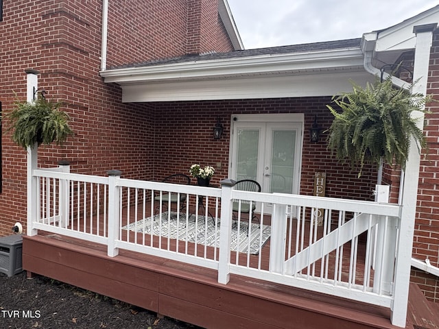 110 Galway Rd, Bristol, TN 37620 - wooden deck featuring french doors