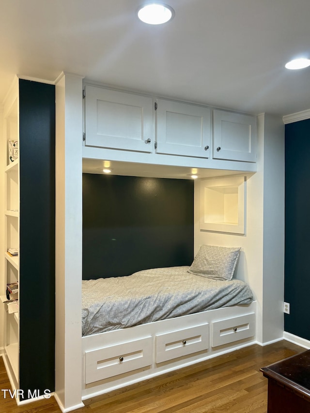 110 Galway Rd, Bristol, TN 37620 - bedroom with dark wood finished floors and baseboards