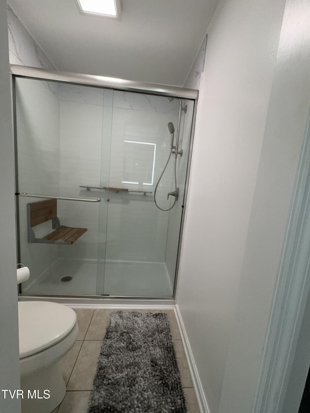 110 Galway Rd, Bristol, TN 37620 - bathroom with tile patterned flooring and a shower stall