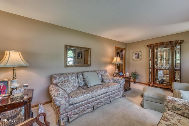 409 Brooklea Cir, Bluff City, TN 37618 - living room with carpet floors and baseboards