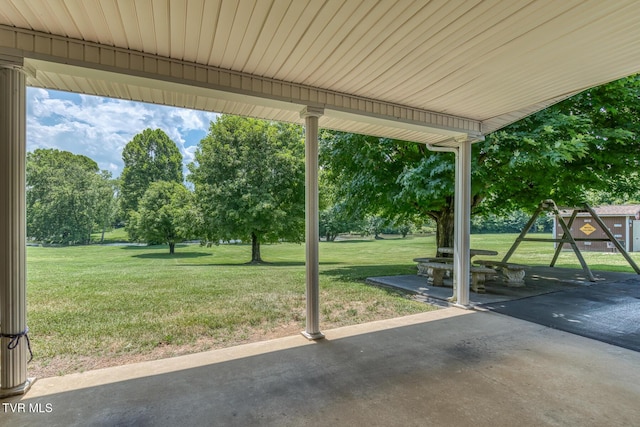 409 Brooklea Cir, Bluff City, TN 37618 - view of patio featuring view of scattered trees