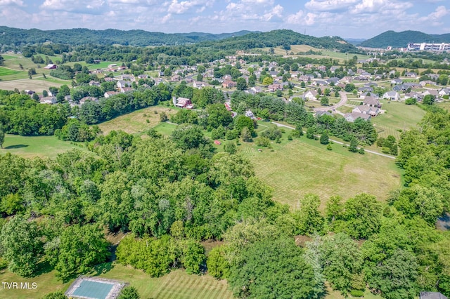 409 Brooklea Cir, Bluff City, TN 37618 - aerial view of property and surrounding area with mountains