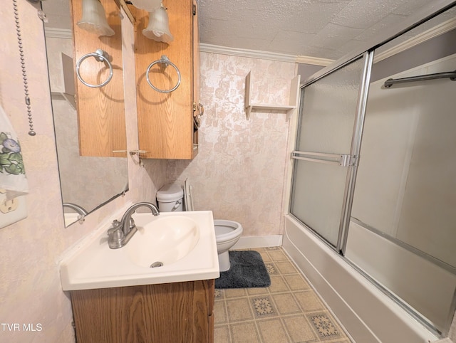 2005 Dc Caney Ridge Rd, Clintwood, VA 24228 - full bath with vanity, bath / shower combo with glass door, and tile patterned floors
