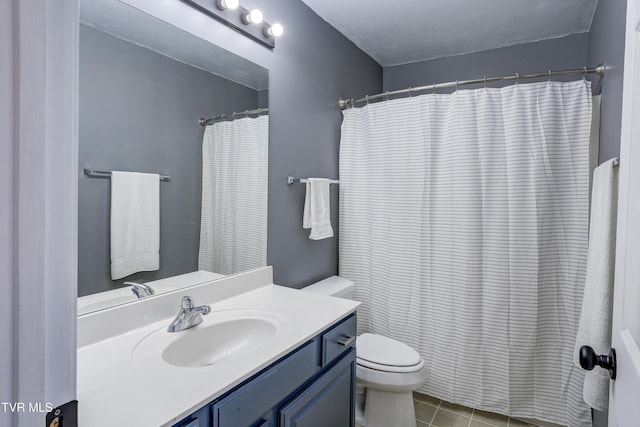 152 Gray Station Rd Unit 35, Gray, TN 37615 - full bath with vanity, tile patterned floors, and a shower with shower curtain