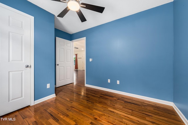 216 Mockingbird Pl, Jonesborough, TN 37659 - unfurnished bedroom featuring wood-type flooring and ceiling fan
